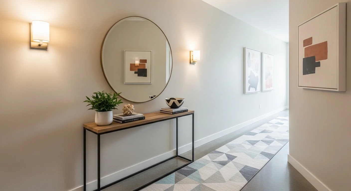 small apartment hallway decor ideas modern narrow hallway styling