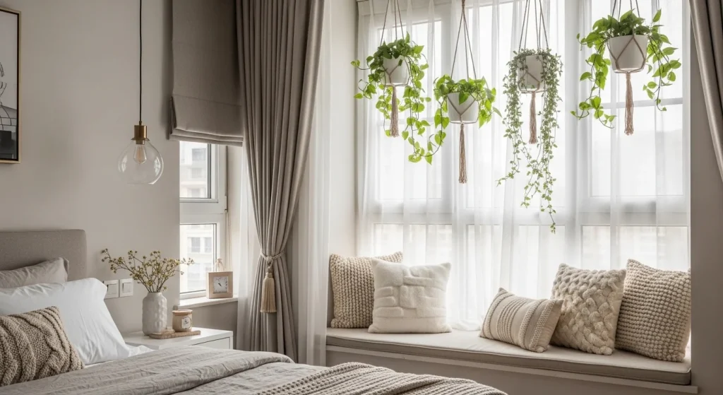 bedroom window decor ideas for small apartment bedroom