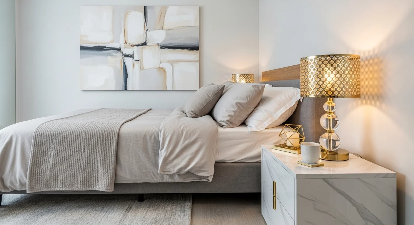 High end small apartment bedroom decor ideas