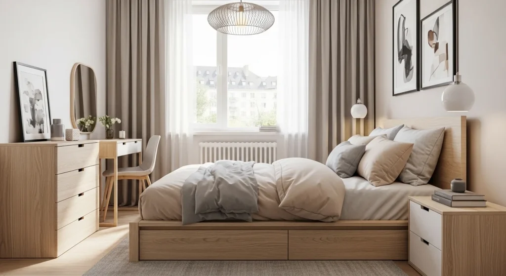 Modern small apartment bedroom ideas interior design