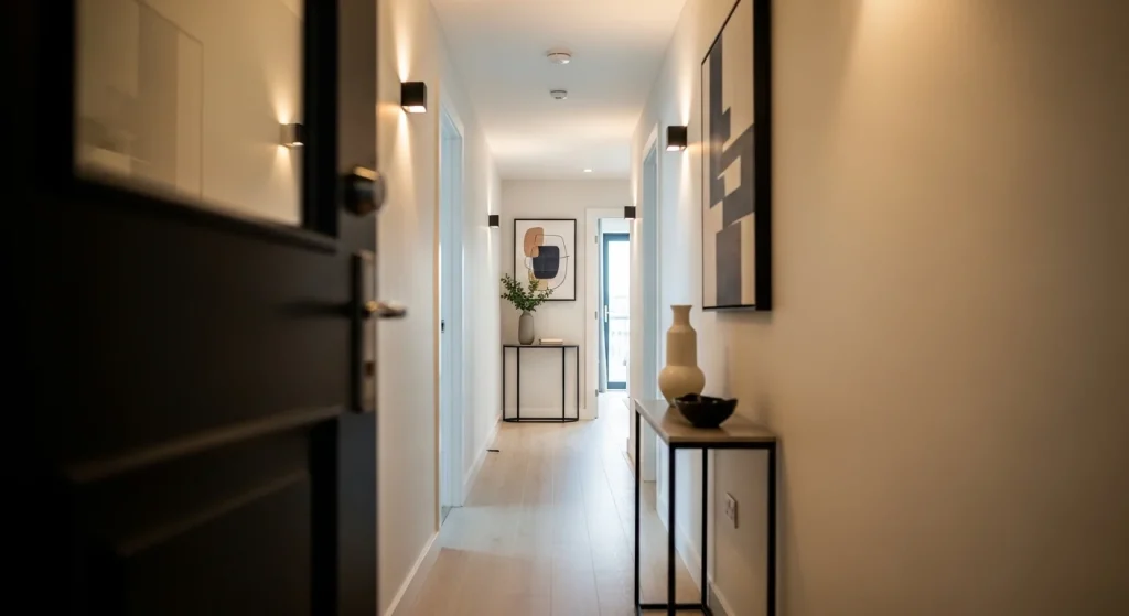 Slim console hallway corner
