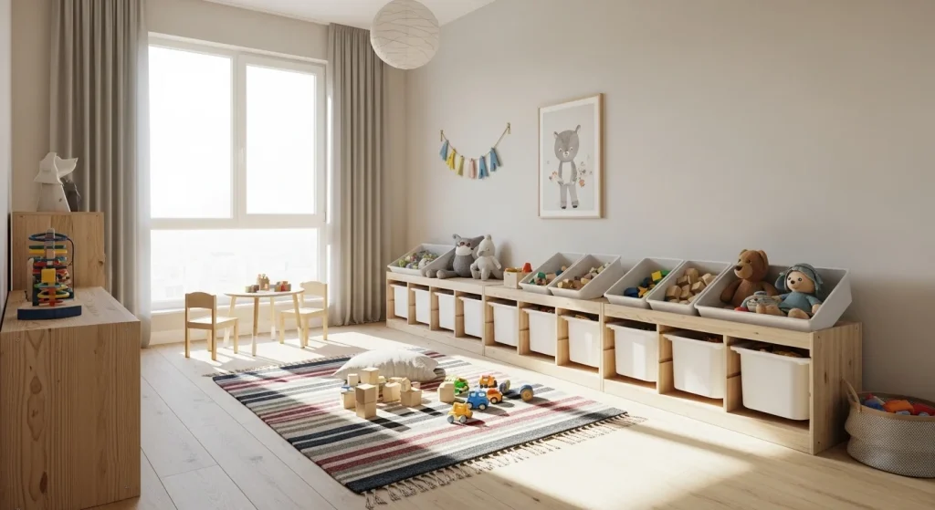 Kids toy bin storage
