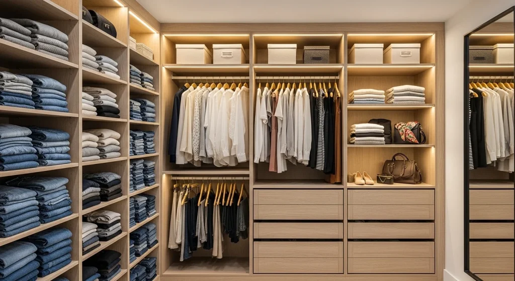 Vertical closet organizer