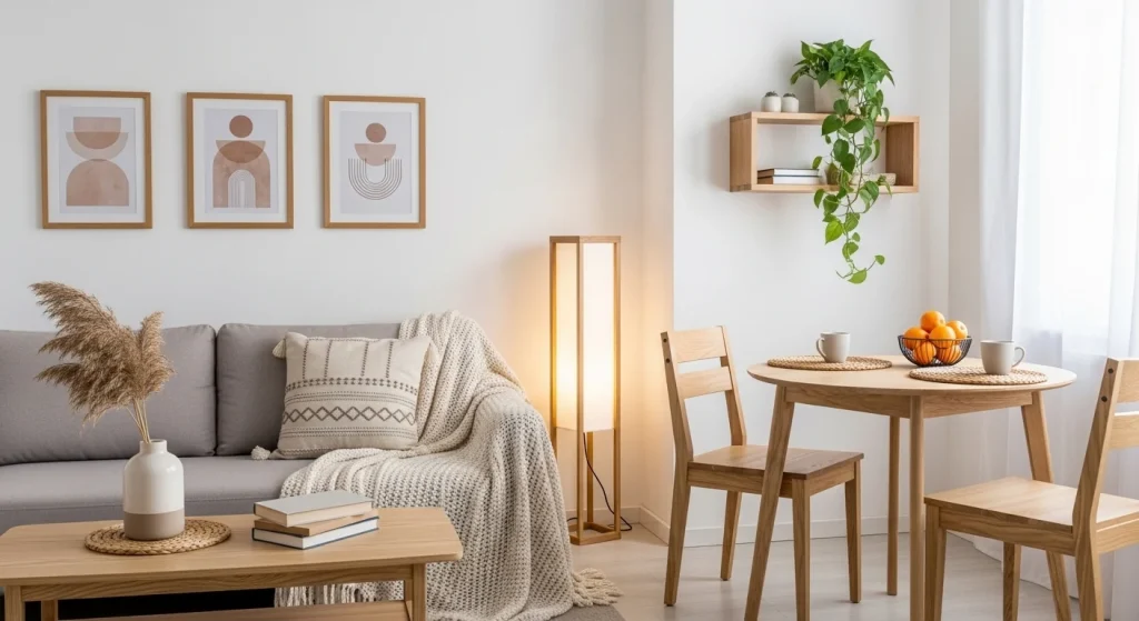 Wooden simple decor elements