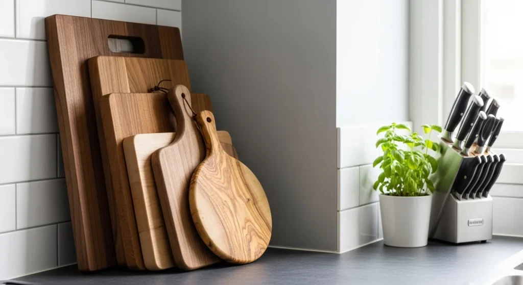 Cutting board kitchen corner