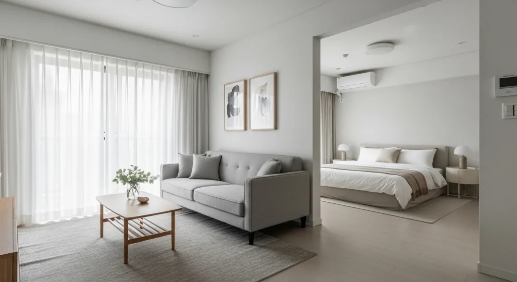 Neutral base apartment decor
