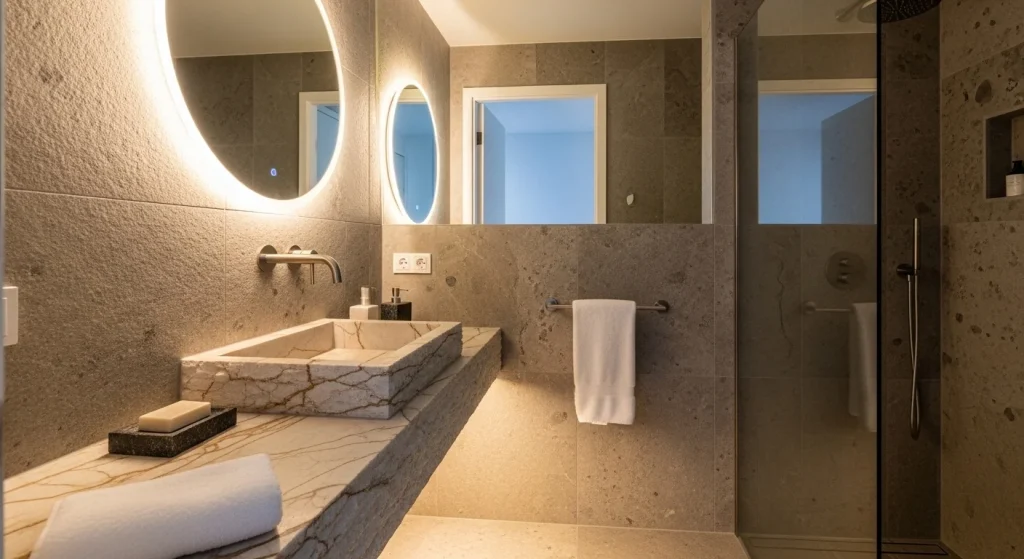 Spa stone bathroom sink