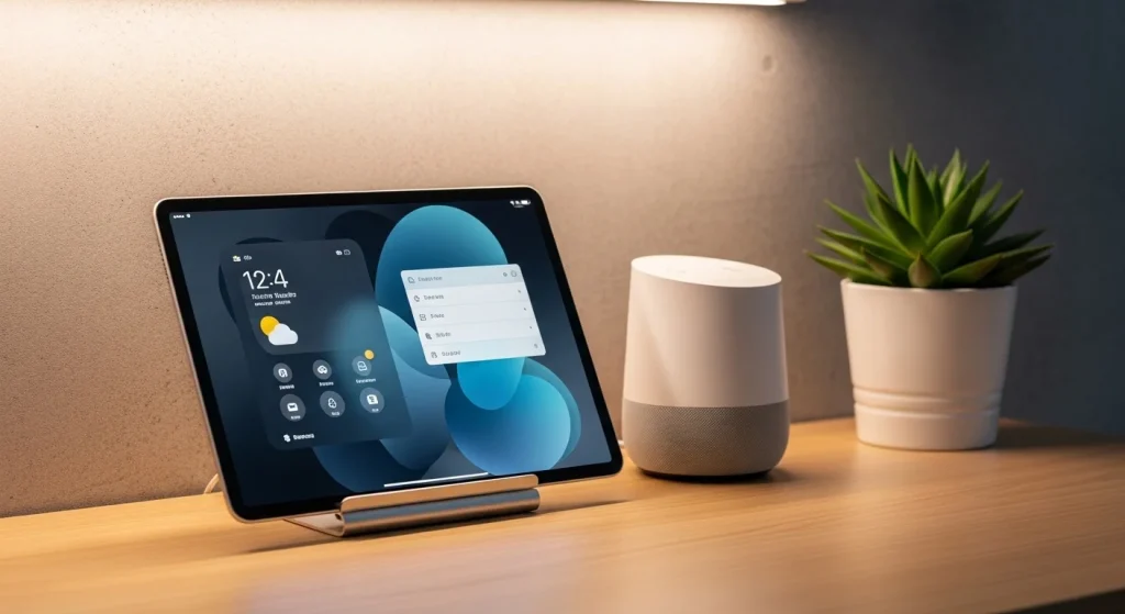 Digital corner setup apartment