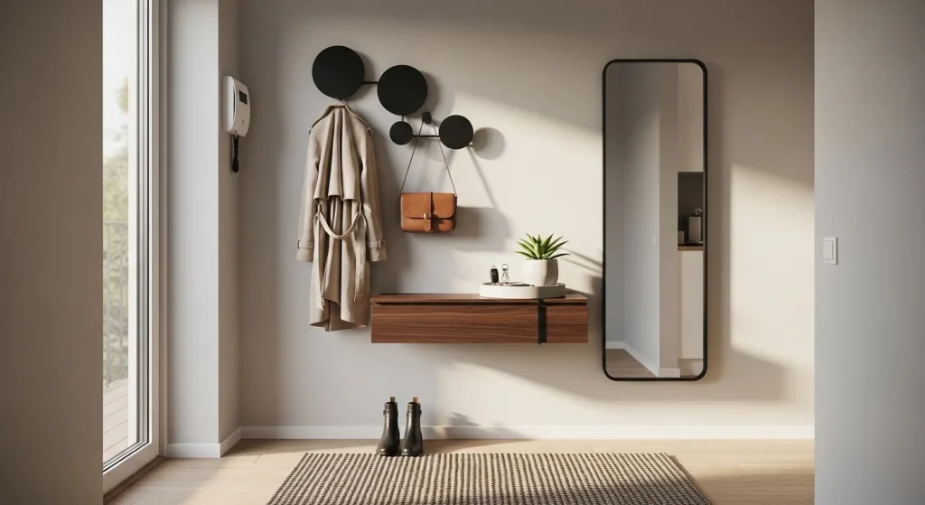 Entryway hooks decor