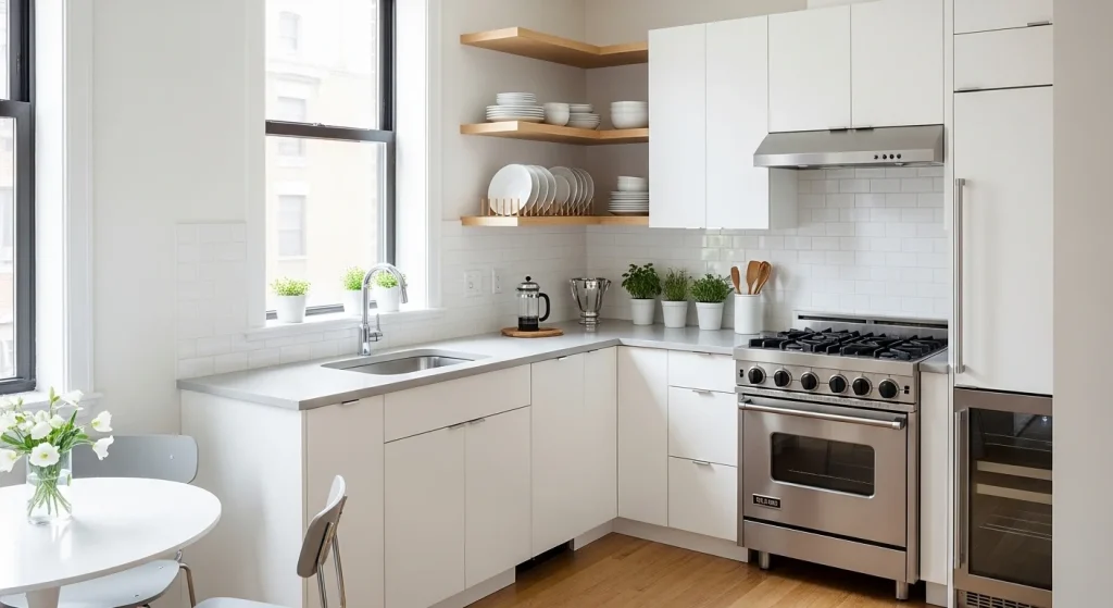  Floating rack kitchen corner