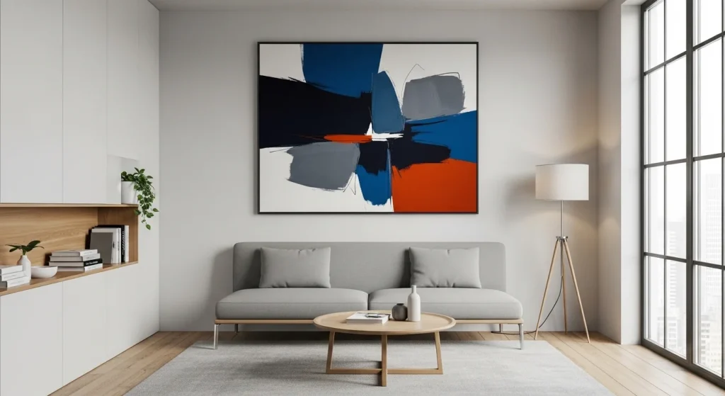 Statement decor minimal apartment