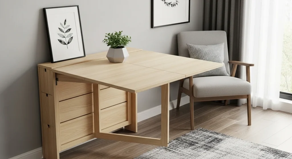 Foldable dining corner idea