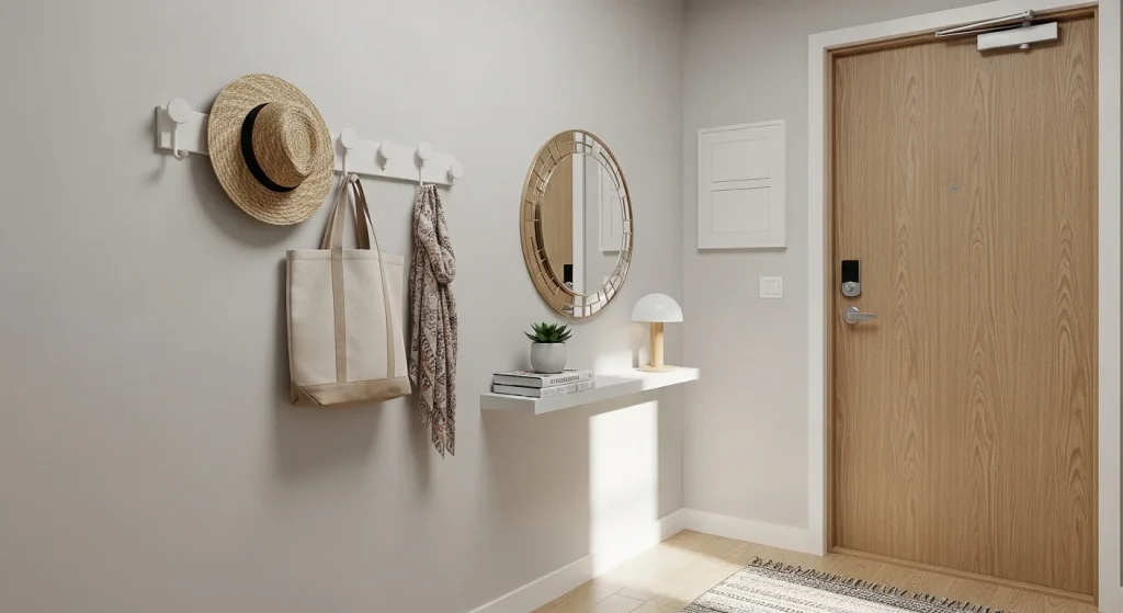 Statement mirror entryway