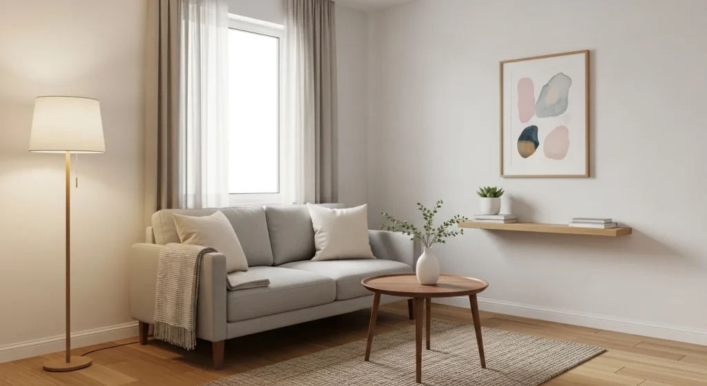 Minimal decor for small living room