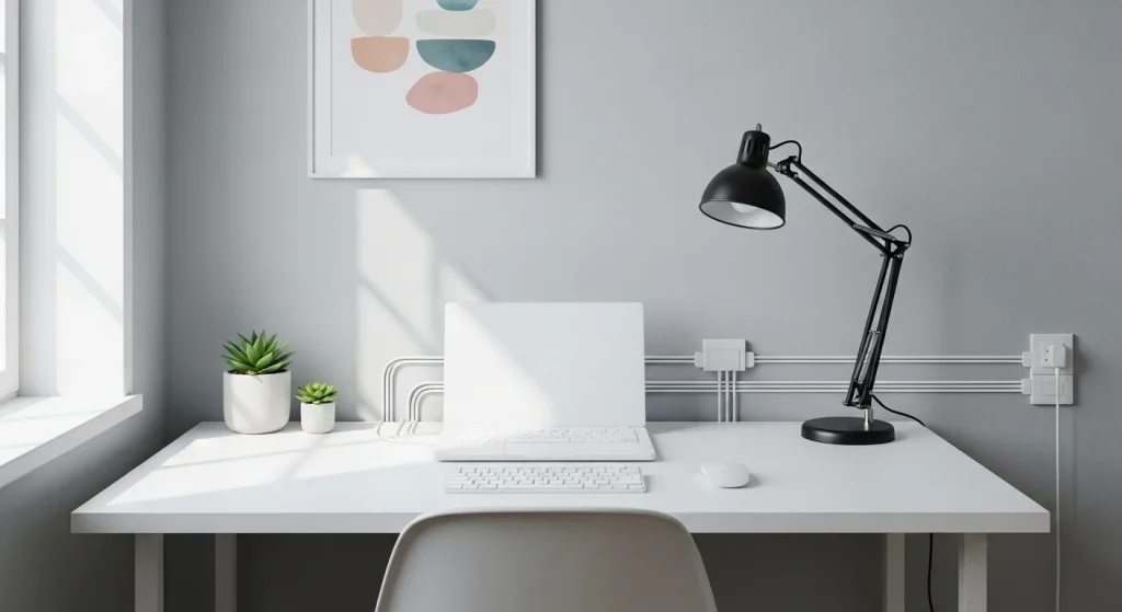 Cable management for workspace organization