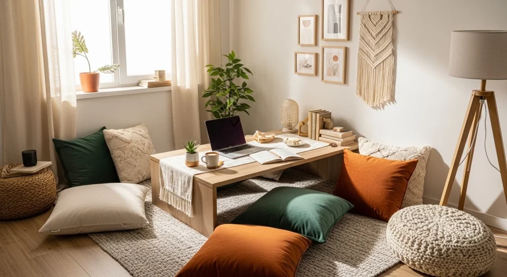 Floor seating workspace