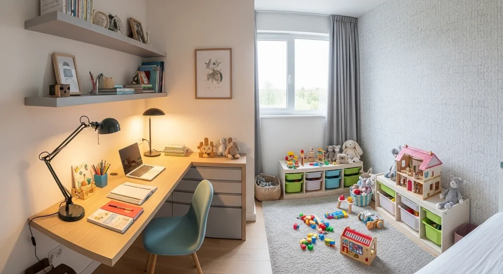 Corner study play kids
