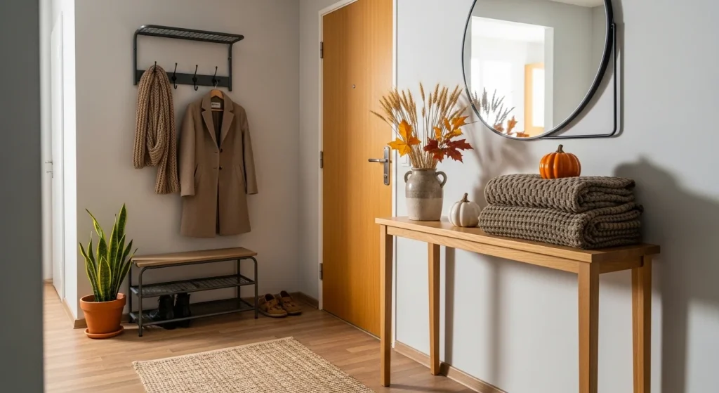 Seasonal entryway decor