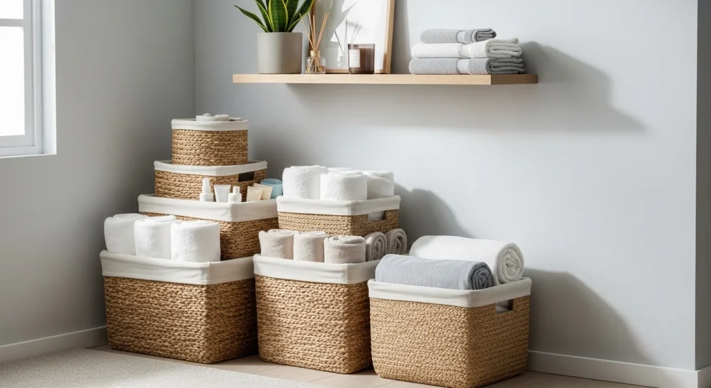 Linen storage corner