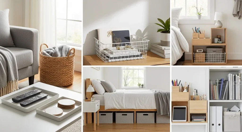 Storage styling apartment decor
