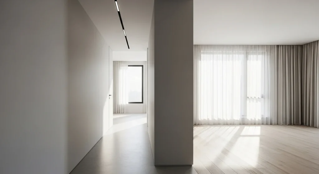 Hallway transition corner
