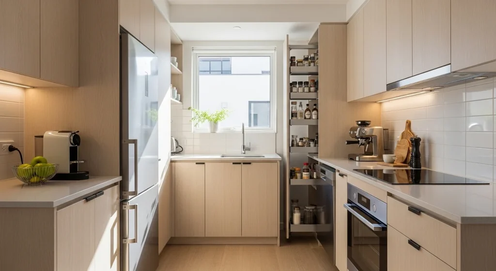 Fridge side space decor
