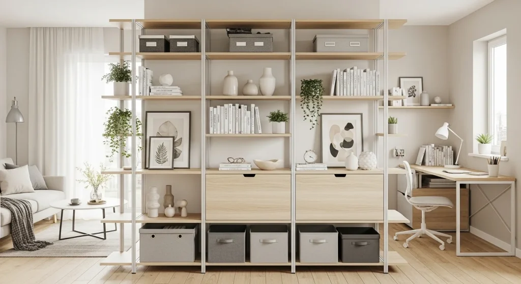 Storage divider apartment