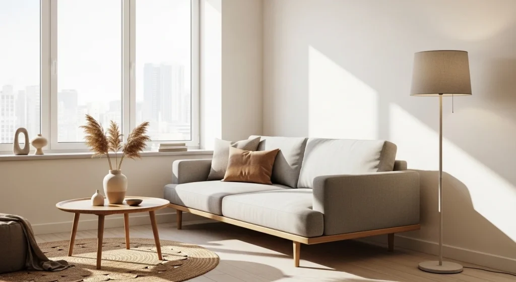 Airy sofa corner cozy