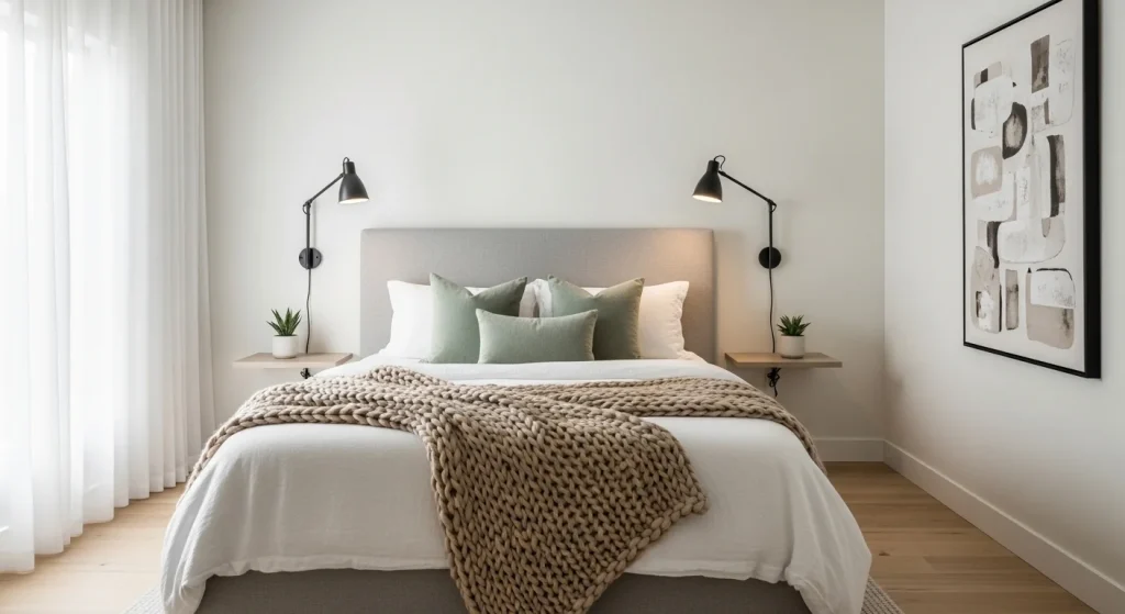 Wall mounted bedside lamps for small bedroom