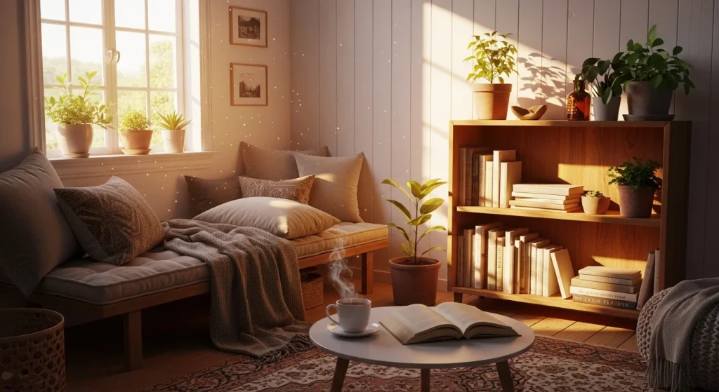 Natural light cozy decor