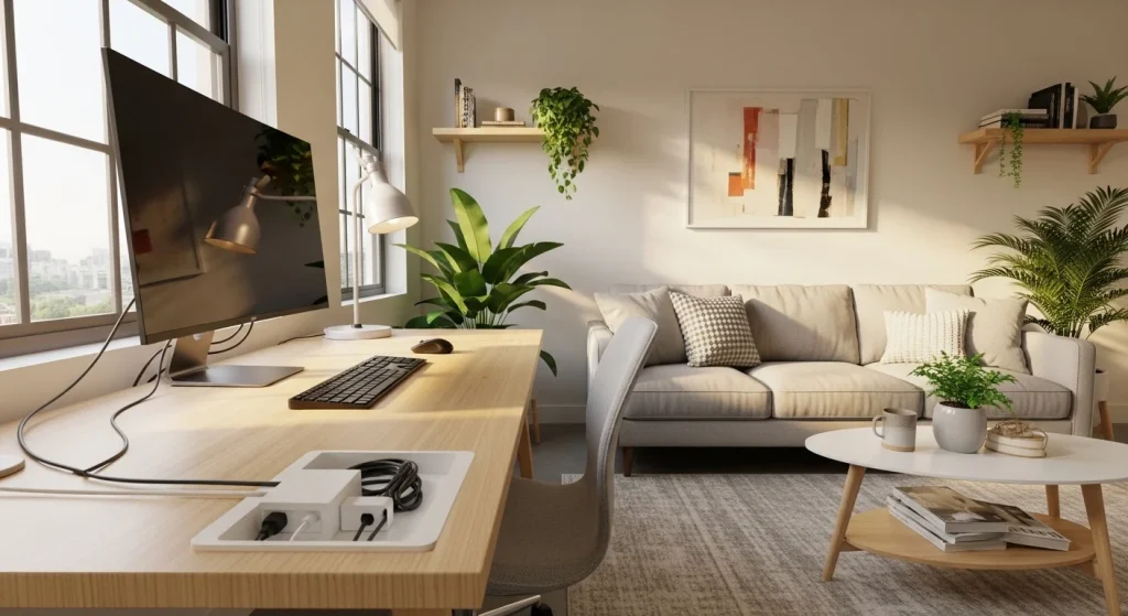 Cable storage hidden box