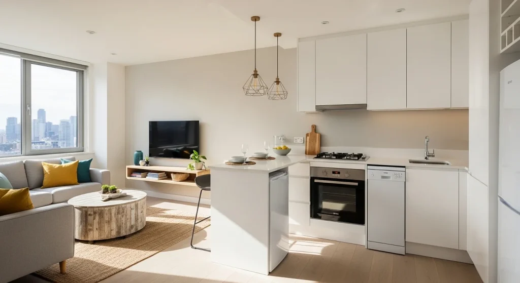 Compact appliances apartment