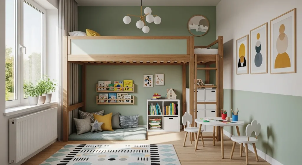Loft play kids room
