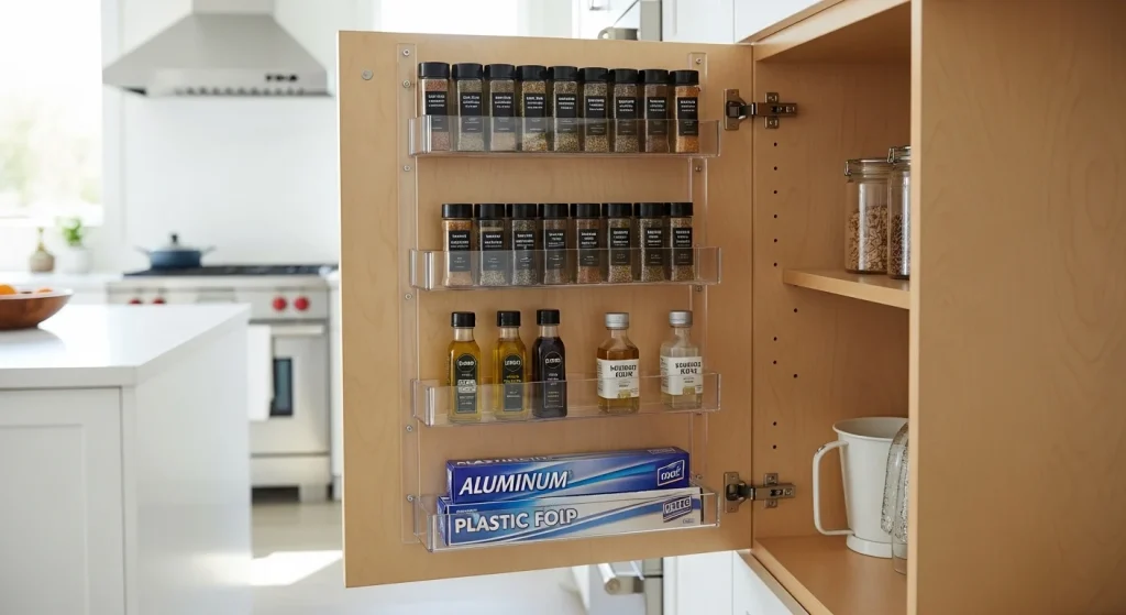 Cabinet door storage kitchen

