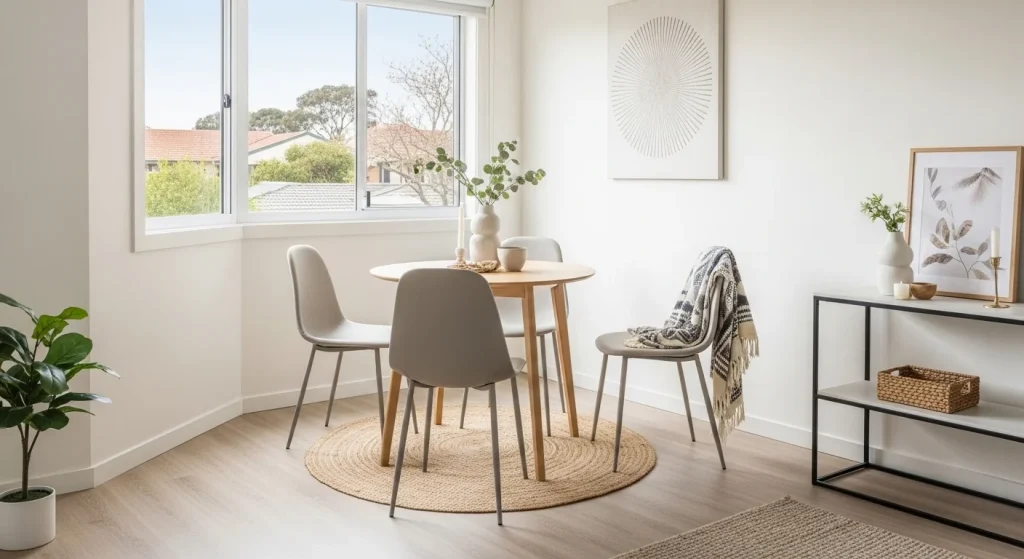 Dining chair corner decor