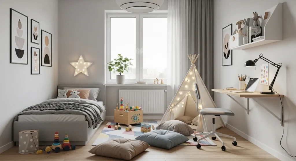  Open layout kids room
