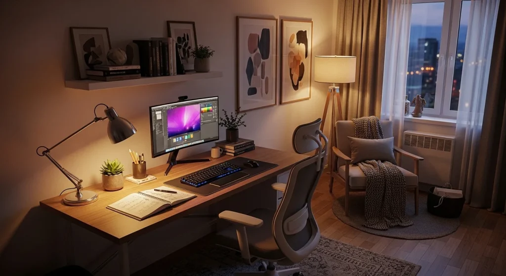 Minimal desk aesthetic