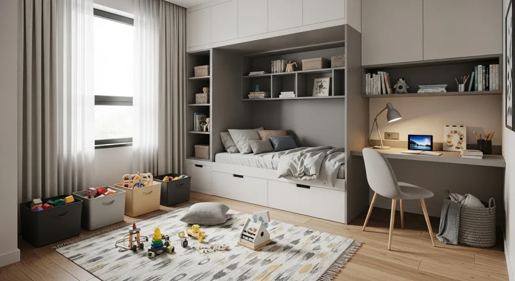 Kids play space layout
