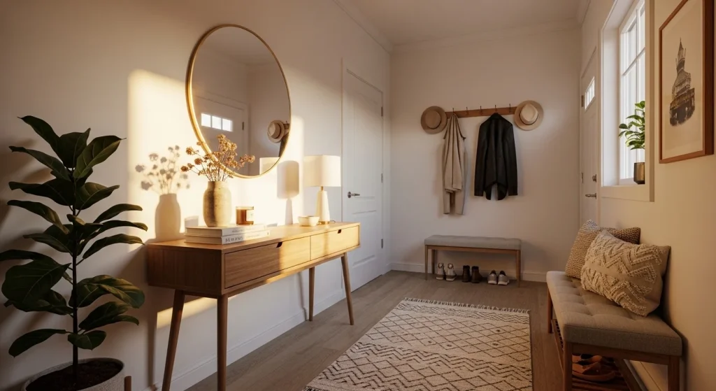 Cozy lighting entryway