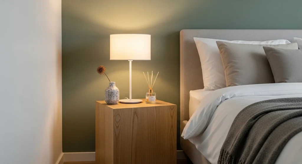 Minimal nightstand for small bedroom