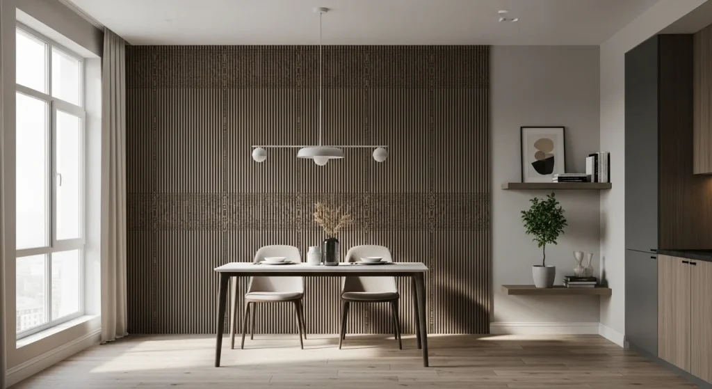 Dining wall panel decor