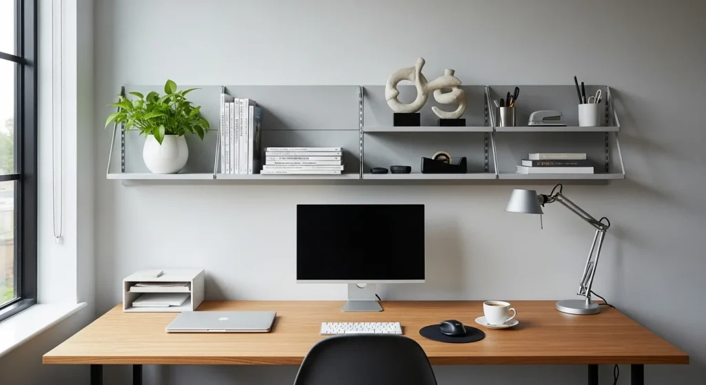 Vertical storage for workspace organization