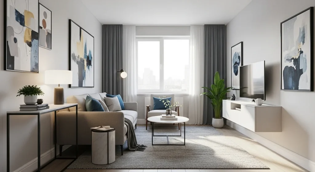 Sofa side space decor
