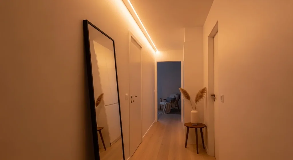 Hallway gallery wall decor
