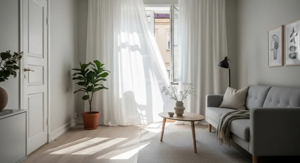 Light curtain apartment decor
