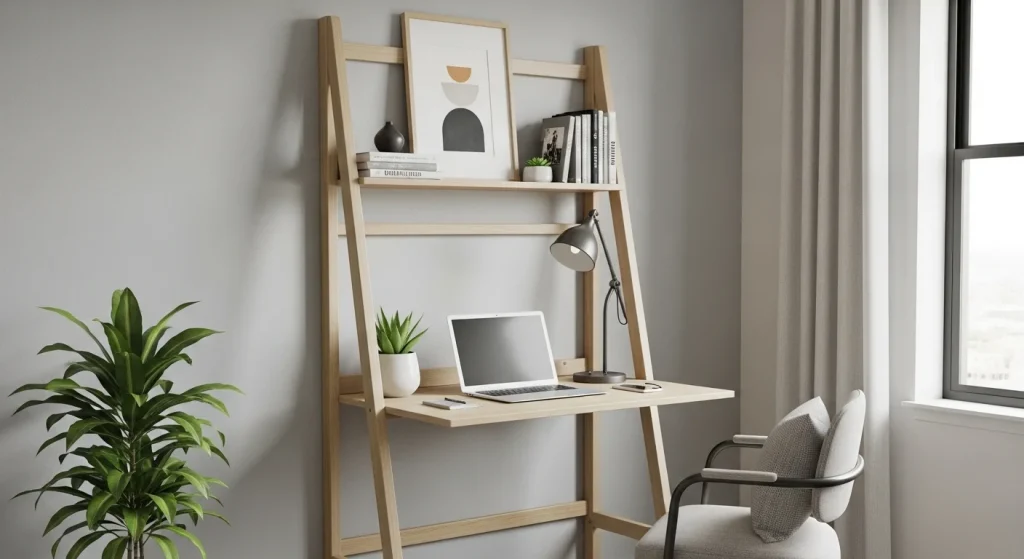 Ladder desk corner setup