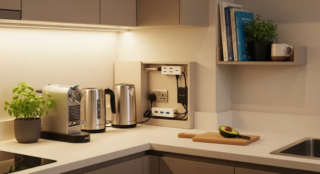 Hidden kitchen corner storage