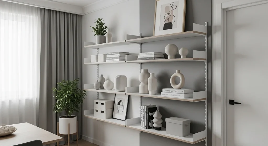 Removable shelves for renter friendly storage
