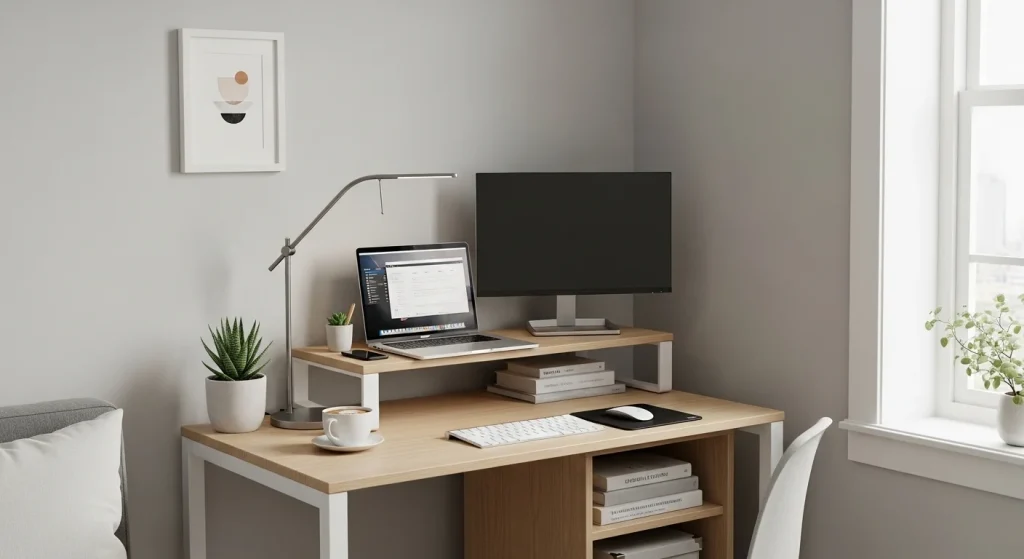 Workspace zone small apartment