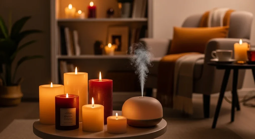 Cozy scent decor corner